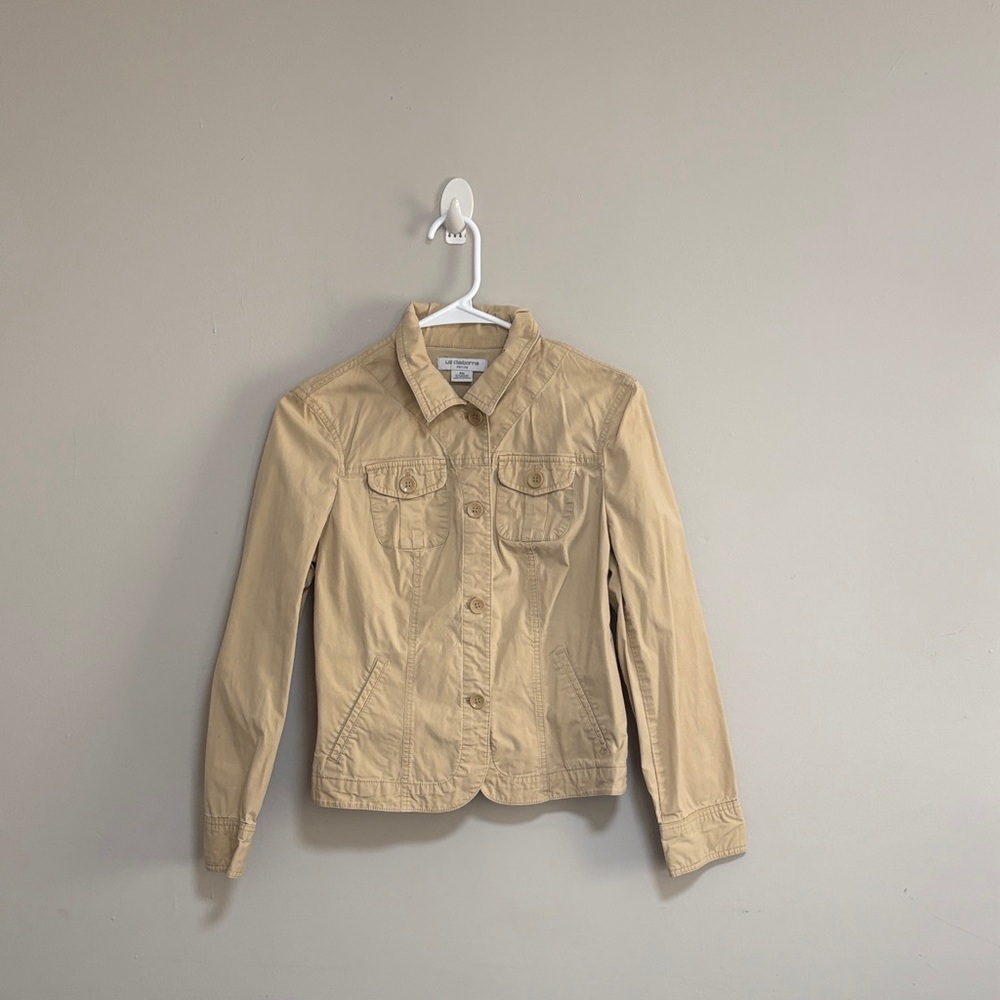 Liz Claiborne Tan Utility Jacket